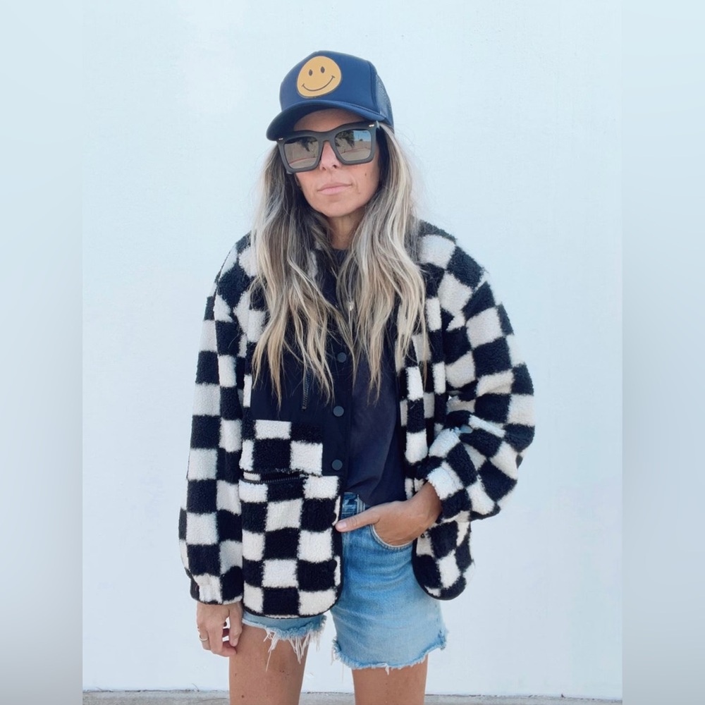 Coco checkered fleece